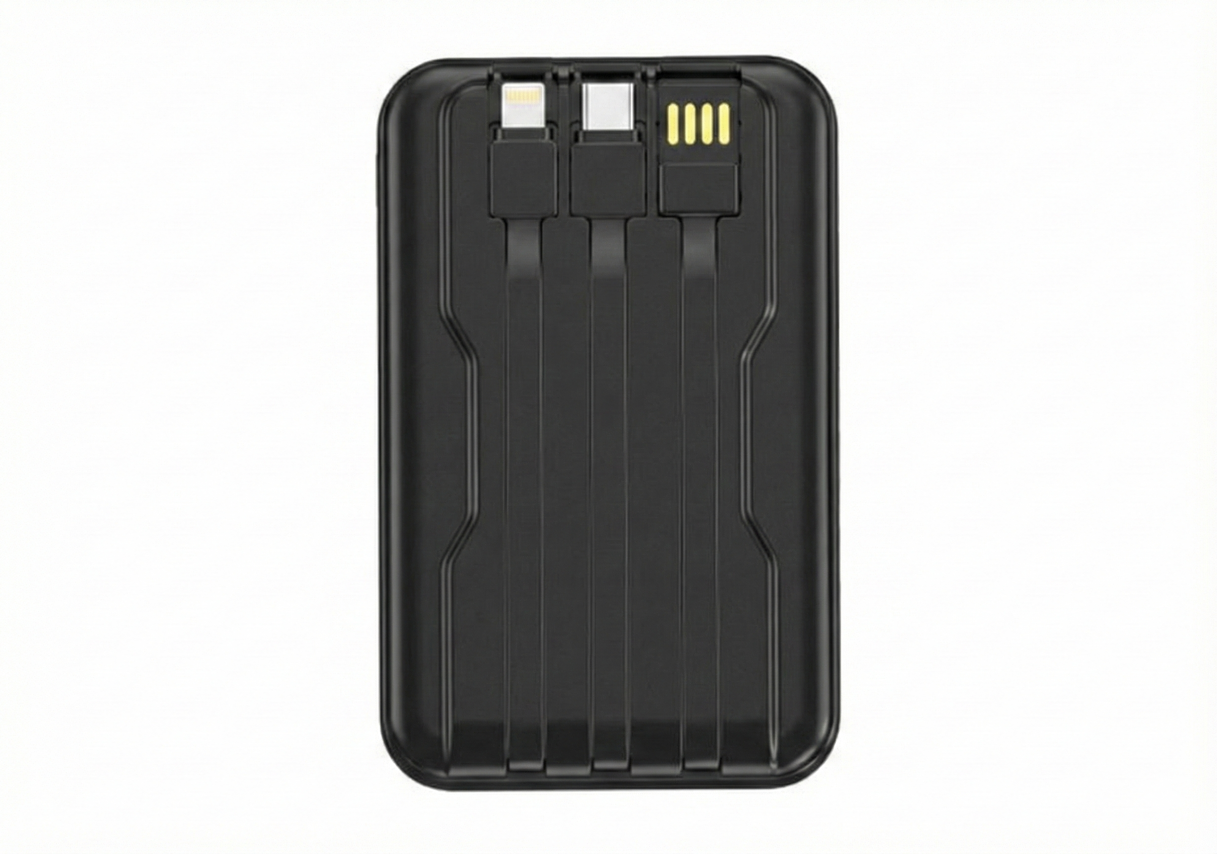 A sleek magnetic power bank from another angle.